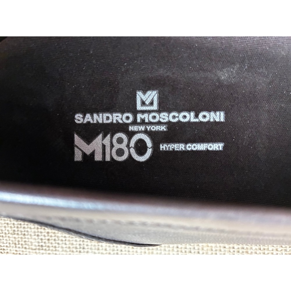 Sandro Moscoloni M180 Hyper Comfort Brown Leather Penny Loafers Mens 10.5 D - Picture 5 of 7